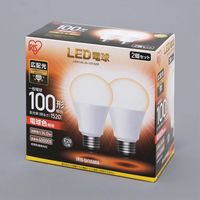 アイリスオーヤマ LED電球 E26 2P 広配光タイプ 電球色 100形相当(15 LDA14L-G-10T52P 1個
