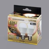 アイリスオーヤマ LED電球 E17 全方向タイプ 2P 電球色 25形相当(230lm) LDA2L-G-E17/W-2T52P 1個