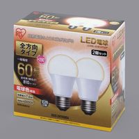 アイリスオーヤマ LED電球 E26 電球色 60形相当（810ｌm）  全方向タイプ   LDA8L-G/W-6Ｔ52P  1箱（2個入）