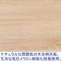 アスプルンド　ブラックフレームカウンター（コンセント付き）　ロータイプ　ナチュラル　幅1500×奥行450×高さ720mm　1台