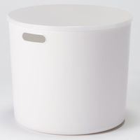 無印良品 やわらかポリエチレンケース 丸型 深 約直径36×高さ32cm 1箱（6個入） 良品計画