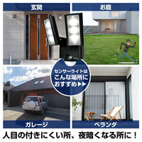 朝日電器 乾電池式センサーライト2灯 ESL-312DC 1個