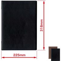 オープン工業 メニューファイル レザー調 A4 茶 MN-153-BR