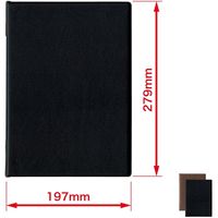 オープン工業 メニューファイル レザー調 B5 黒 MN-171-BK 1冊