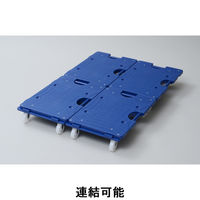 【平台車】 日東 スマート連結平台車(中) ナイロンキャスター NTRM-N65NB 1台