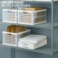 【メッシュコンテナ】 アイリスオーヤマ おりたたみコンテナ OC-28L ナチュラル 1セット（8個：1個×8）