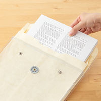 オキナ ビニールバック 角2 クリーム VB2EC 1セット(3枚)