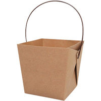 協和パック 取っ手付き 紙製弁当容器 デリメイト TK125 クラフト 00499140 1包：240枚（20×12）（直送品）