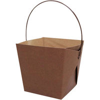 協和パック 取っ手付き 紙製弁当容器 デリメイト TK125 ブラウン 00521291 1包：240枚（20×12）（直送品）