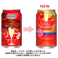 ノンアルコールチューハイ　アサヒ スタイルバランス素肌サポート アップルスパークリング（機能性表示食品）350ml　1ケース(24本)