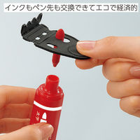 コクヨ　インク残量がはっきり分かるホワイトボードマーカー　赤　ヨクミエール　太字　直液式　PM-B503NR　1箱（12本入り）