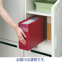 キングジム　ファイバリッツ　ボックスファイル（透明）　Ａ４　背幅１１１ｍｍ　透明　ＦＶ４９０３Ｔトウ　３個