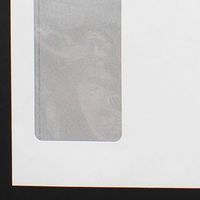 山櫻 窓付き白封筒 長3 スミ貼 LP-HL A1200 竹ホワイトCoC 80 枠ナシ 地紋入 20125679 1セット(1袋(100枚)×10)