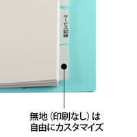 プラス たすけあ 利用者カルテ用インデックス ５山×２ FL-807IS 1組 介護 事務用品 A4 印刷済 ポリプロピレン製