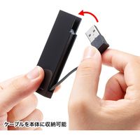 USBハブ　USB2.0　USB2.0×4　USBポート　USB-2H416BK　サンワサプライ　1個