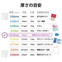 カラーレーザー用紙 片面光沢 標準 128g/m2 A4 ELK-GRHA430 エレコム 1個（30シート入）