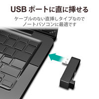 USBハブ 直挿し USB-A×3ポート USB2.0 スイングコネクタ 黒 U2H-TZ325BBK エレコム 1個（直送品）
