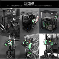 【車上渡し】 Bauhutte ヘッドホンハンガー ブラック 幅200×奥行130×高さ284mm BHP-S100 1セット（4個入り）（直送品）