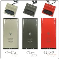 エアージェイ QI対応 スタンド型モバイルワイヤレス充電パッド AWJ-MB10 GY（直送品）