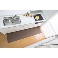 サンコー キッチンマット60×240cm ブラウン KG-06 1枚