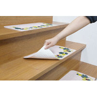 サンコー おくだけ階段マット クローバー ライトベージュ KO-96 1セット（直送品）