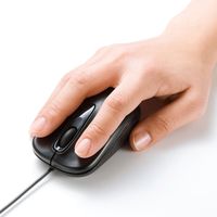 サンワサプライ 有線ブルーLEDマウス MA-BL150BK 1個