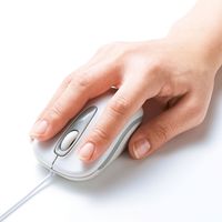 サンワサプライ 有線ブルーLEDマウス MA-BL150W 1個（直送品）