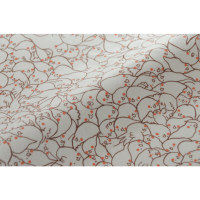 セルタン 人をだめにするソファ和楽の葵PREMIO XL 幅1950×奥行990×高さ350mmオカメ柄 A860a-641RED/623OKM 1台（直送品）