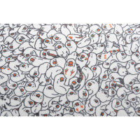 セルタン 人をだめにするソファ和楽の葵PREMIO L 幅1350×奥行970×高さ310mm キンカチョウ柄 A861a-625GRY/629KNK（直送品）