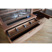 【車上渡し】 関家具 コレクションケース カベル キャビネット ブラウン 幅900×奥行450×高さ1390mm CABELCA 1台（直送品）