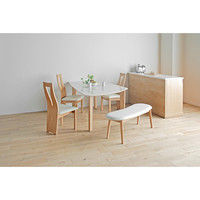 【車上渡し】関家具 ダイニングチェア CBL-4640 ナチュラル/ホワイト 2脚入り CBL4640TNWH2 1セット（2脚）（直送品）