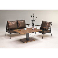 【車上渡し】関家具 昇降テーブル ロメオ オーク ブラウン 幅1200×奥行800×高さ725mm NDW-1220 1台（直送品）