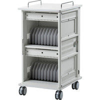 サンワサプライ タブレット収納保管庫（22台収納） 幅530×奥行650×高さ1504mm CAI-CAB55W 1台（直送品）