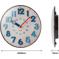 ノア精密 電波時計：アナログ電波ウォールクロック ナチュラル W-722 N 1個（直送品）