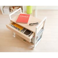 宮武製作所 サイドワゴン 幅610×奥行325×高さ630mm ナチュラル CW-9C_NA 1台（直送品）