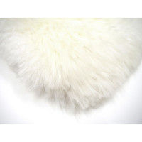 萩原 ムートンクッション M-511 幅380×奥行380mm ホワイト 240549607 1個（直送品）