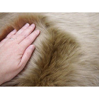 萩原 ムートンフリース M-511 幅600×奥行900mm ブラウン 240549623 1枚（直送品）