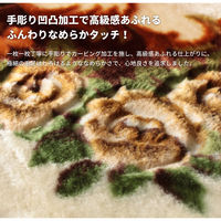 萩原 ホットカーペットカバー リオ3 幅2300×奥行2300mm ブラウン 240588333 1枚（直送品）