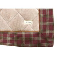 萩原 ラグ For Two チェック 幅1850×奥行1850mm レッド 240601601 1枚（直送品）