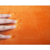 萩原 撥水低反発ラグ マシュマロ 幅1300×奥行1850mm オレンジ 240602811 1枚（直送品）