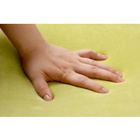 萩原 撥水低反発ラグ マシュマロ 幅1850×奥行1850mm グリーン 240602826 1枚（直送品）