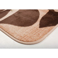 萩原 ホットカーペットカバー ボタニカル 幅1850×奥行1850mm ベージュ 240608504 1枚（直送品）