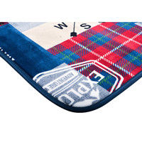 萩原 ホットカーペットカバー エクスプローラー 幅1850×奥行1850mm ブルー 240608905 1枚（直送品）