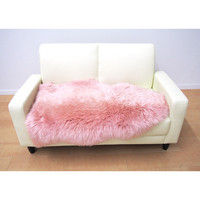 萩原 ムートンフリース SX-1009 幅600×奥行900mm ピンク 240609301 1枚（直送品）