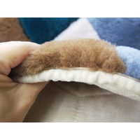 萩原 ムートンラグ YDR12000 幅2000×奥行2000mm ミックス 240609410 1枚（直送品）