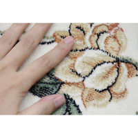 萩原 モケットラグ ロイヤルパレス アムール 幅1350×奥行1950mm グリーン 240609706 1枚（直送品）