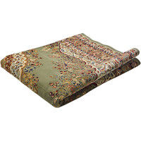 萩原 ウィルトンラグ シャハリヤ 幅2400×奥行2400mm グリーン 240611526 1枚（直送品）