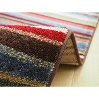 萩原 ウィルトンラグ AURA（オーラ） ストライプ 幅800×奥行1500mm 270041230 1枚（直送品）