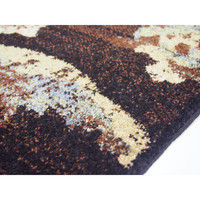 萩原 ウィルトン AURA（オーラ） フラワー 幅800×奥行1500mm ブラック 270056039 1枚（直送品）