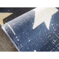 萩原 ウィルトン CANVAS スター 幅1400×奥行2000mm ブルー 270056405 1枚（直送品）